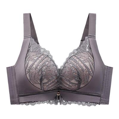 性感无钢托聚拢文胸罩大码中厚杯