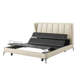 梦百合梦启0压智能床电动床多功能可升降卧室真皮软床1.8m