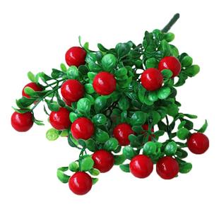 室内外墙面装饰绿植仿真花发财果藤条挂墙花篮塑料假花客厅装饰花