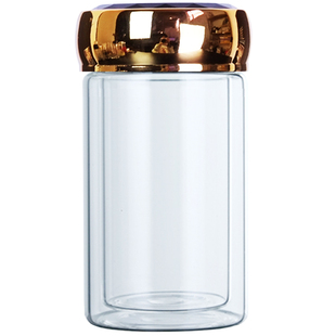 双层杯定制分装瓶大口径加厚高硼硅玻璃杯印logo鲜炖燕窝专用瓶子