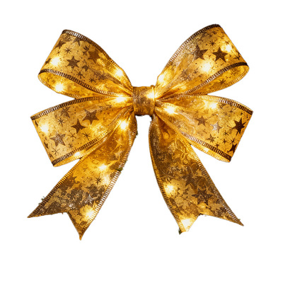 圣诞树装饰发光缎带圣诞氛围丝带