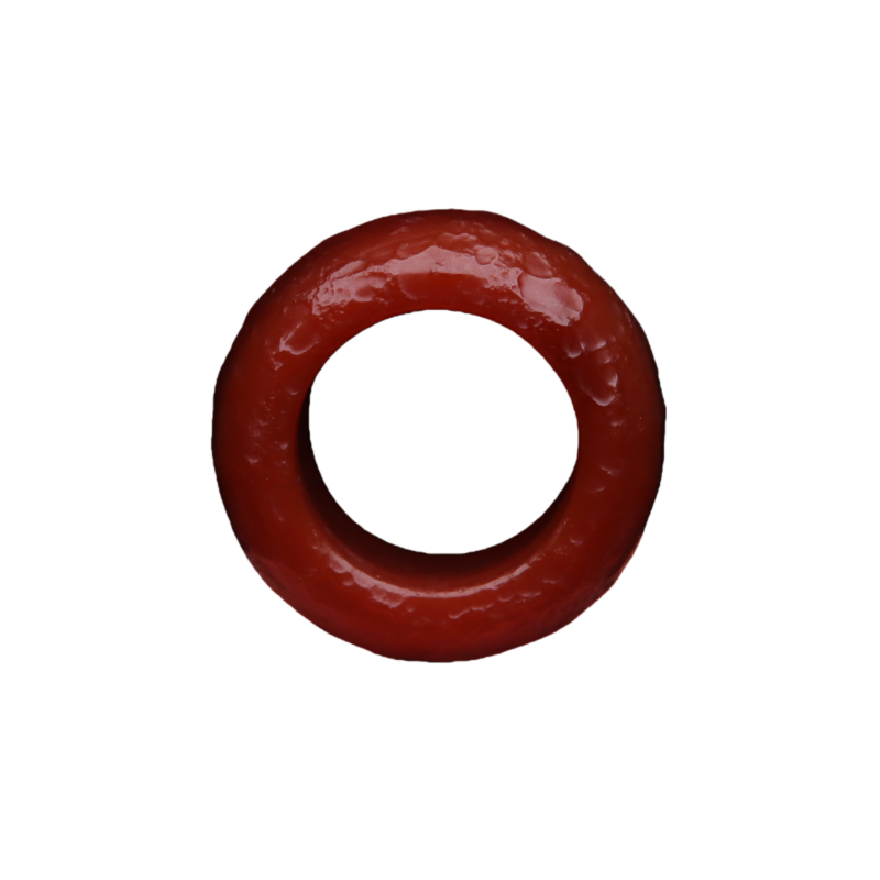 保真凉山满肉满色大孔南红玛瑙跑环跑圈隔片鼓珠散珠DIY配饰配件