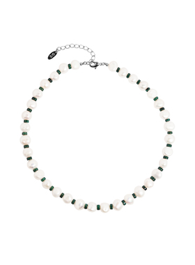 G/S时髦休闲淡水珍珠串珠项链