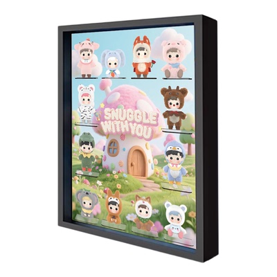 HACIPUPU动物贴贴系列展示盒壁挂