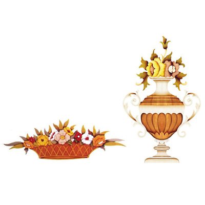 欧式古典木纹水移画橱柜衣柜门贴