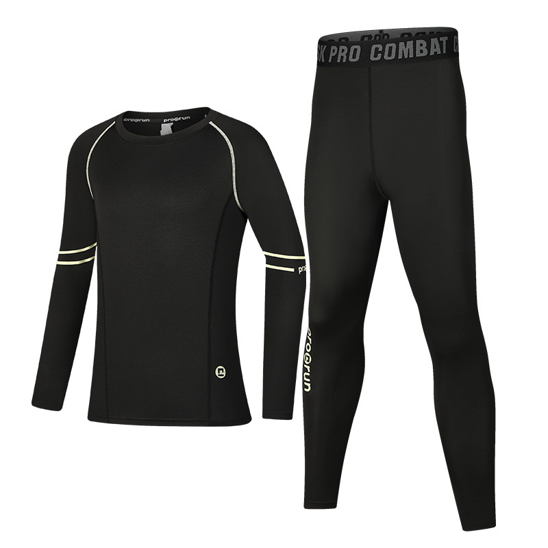 篮球服儿童紧身衣训练服男童运动跑步速干衣打底健身套装秋冬