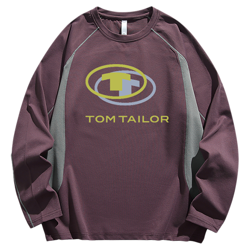 TOM TAILOR秋季新款男士长袖t恤户外速干防晒抗菌卫衣女情侣服装