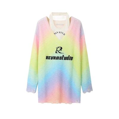 REVAN芮范设计师款甜酷两件套毛衣连衣裙RM11103142