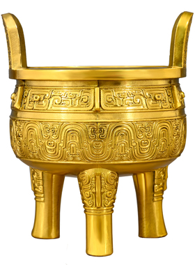 三足鼎铜三足鼎装饰摆件