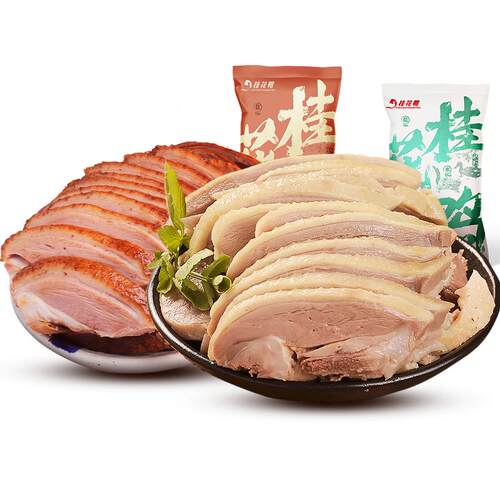 桂花鸭南京盐水鸭+酱鸭2000g特产正宗江苏老字号卤味熟食伴手礼
