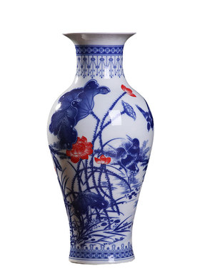 禅意风陶瓷罐子青花瓷花瓶摆件