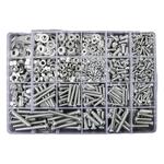 十字圆头混装螺丝螺母套装大全螺丝钉螺帽垫片五金配件M3M4M5M6M8