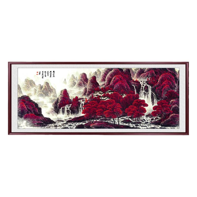 山水画靠山图客厅装饰画