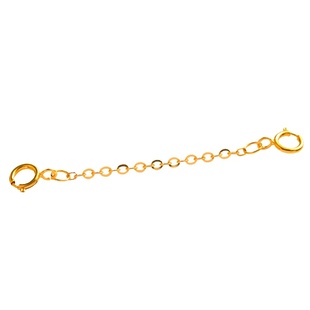 18k金双扣头延长链珍珠项链手链加长彩金配件玫瑰金