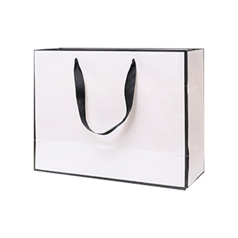 简约高档服装店手提袋定制纸袋礼品袋衣服包装购物袋定做印刷logo