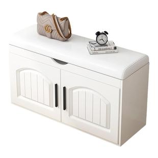 鞋凳家用门口可坐换鞋凳鞋柜入户坐凳一体玄关收纳进门鞋店试鞋凳