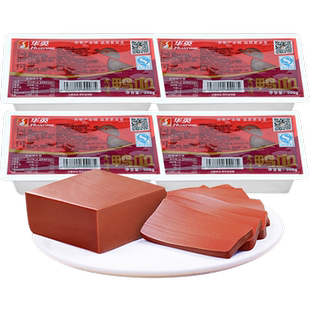 华英红膜真鸭血300g*6盒鲜嫩不腥鸭血粉丝汤配菜毛血旺火锅食材