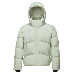 【明星同款】骆驼女装绿色短款羽绒服2026春季新款保暖面包服外套