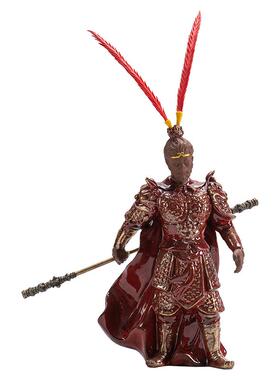 创意紫砂齐天大圣孙悟空摆件家居客厅桌面禅意陶瓷装饰品斗战胜佛