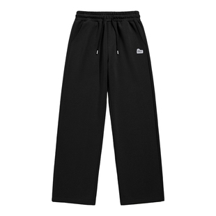 班尼路裤子男款黑色居家百搭休闲裤亲肤舒适宽松直筒卫裤A