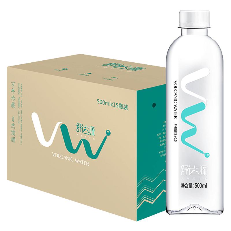 舒达源克东天然苏打水 500ml*15瓶 万年水龄无糖弱碱水 新日期