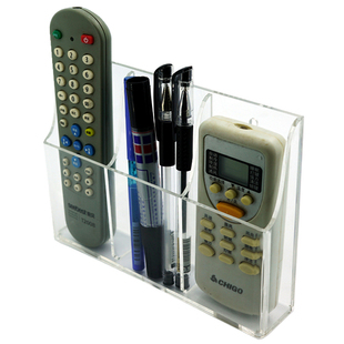 空调遥控器收纳盒亚克力上墙盒手机充电壁挂式透明挂壁放置架简约