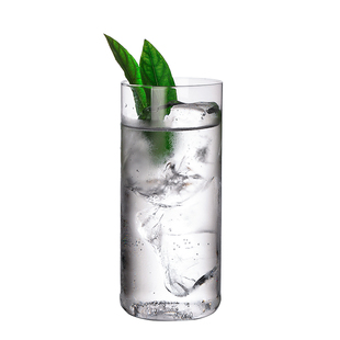 酒吧灵魂无铅水晶380ml薄款长饮直身鸡尾酒杯柯林海波杯金汤力杯