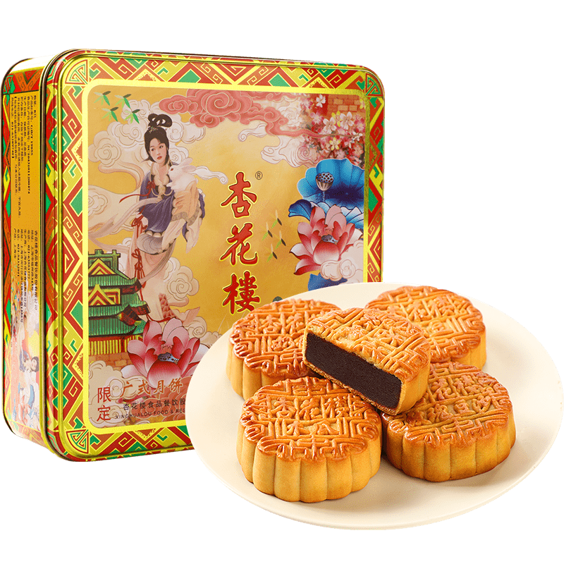 杏花楼限定铁盒豆沙五仁800g