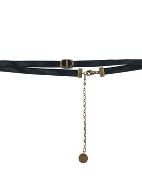 奥米迪奥CD复古做旧颈链choker黑