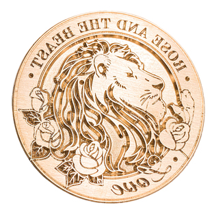 Lafa火漆印章狮子玫瑰爱情囍印喜帖封印定制手账复古压纹印鉴新品