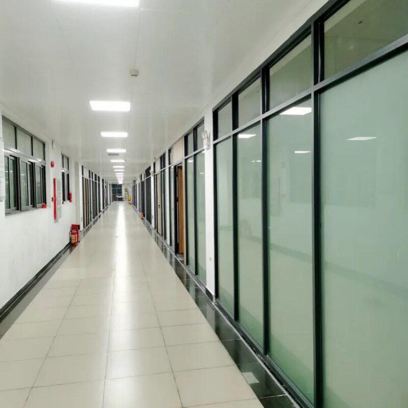 办公室玻璃隔断墙铝合金磨砂玻璃隔断屏风室内写字楼直销工厂间隔