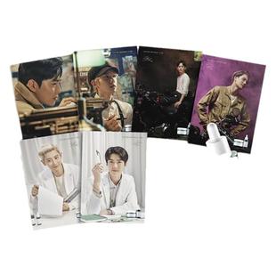 EXO小卡画册韩国自然乐园明星周边世勋灿烈伯贤 KAI画报 贴纸卡纸