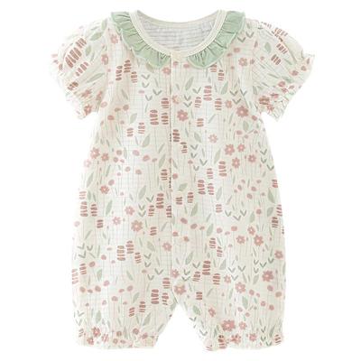 汤尼倍儿女宝宝短袖连体衣夏季薄