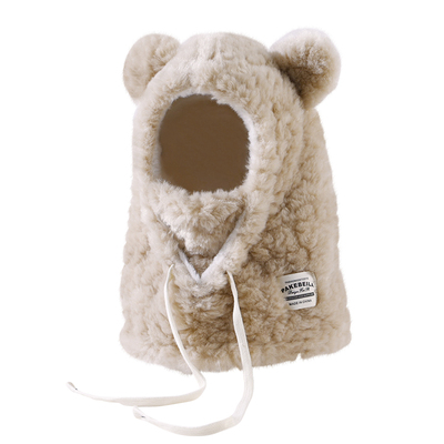 冬季可爱保暖加绒加厚毛绒帽女