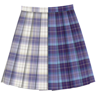 正版JK制服春夏百褶格子裙貂蝉仲夏夜之梦印象格金/紫婆娘双子格