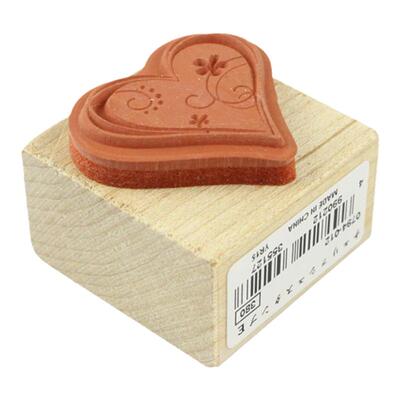 童颜古典花朵木头印章