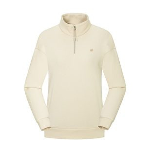 LAFUMA乐飞叶户外秋冬新款宽松半拉链套头卫衣女休闲长袖T恤上衣