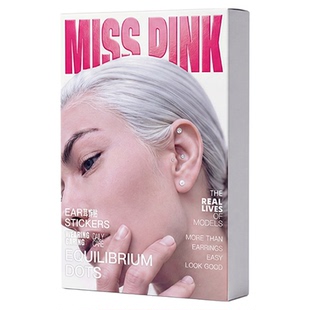 MissPink耳朵穴位贴压豆耳贴耳穴贴微压按摩耳钉贴耳饰3D塑颜养生