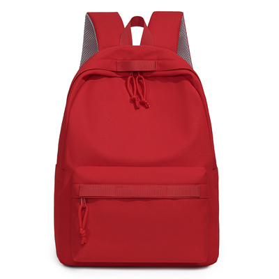 红色女学生大容量轻便双肩包