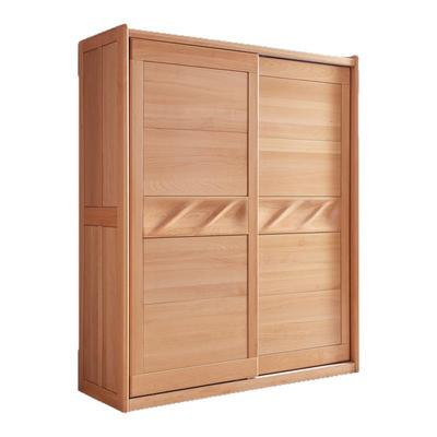 纯榉木实木推拉门衣柜