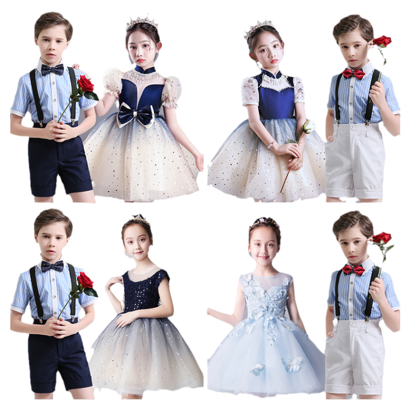 大合唱演出服小学生幼儿园蓬蓬裙