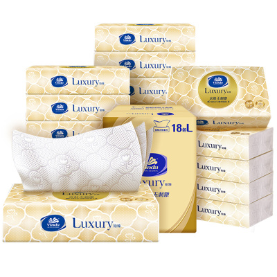 维达铂臻3层大尺寸18包抽纸商用