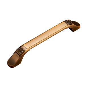 黄古铜拉手衣柜橱柜门抽屉柜子把手单孔新中式仿古中式实心门把手