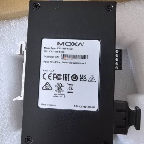议价现货ICF-1150-S-SC MOXA 单模工业级串口转光纤收发器