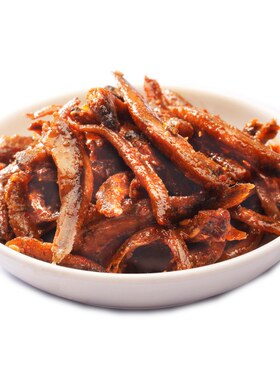 53g*10包湖南特产零吃香辣小鱼仔
