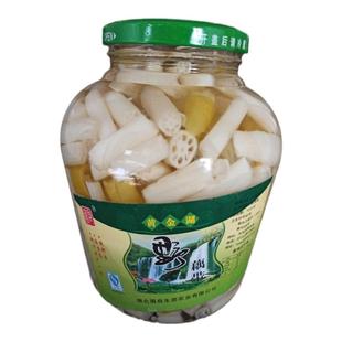 湖北大冶特产罐装酸辣泡藕带大瓶装泡椒藕养尖农家腌制黄金湖泡菜