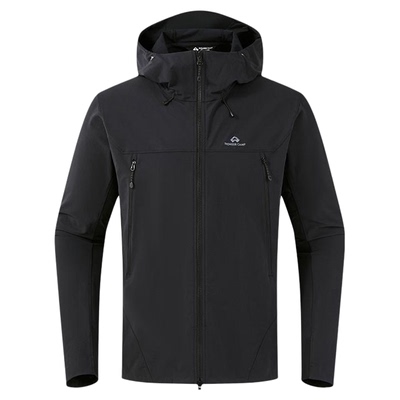 【海狮2.0春秋软壳衣】拓路者防风耐磨考杜拉连帽外套男徒步登山