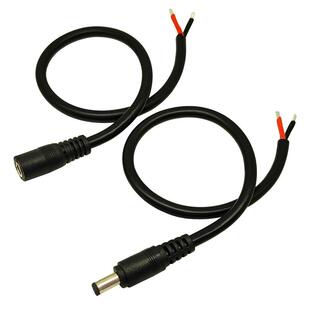 纯铜1.5平方DC5.5*2.5公头母头延长线19V24V接头粗电源线过15A12V