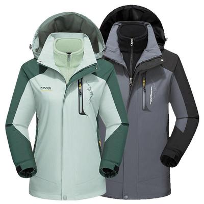 三合一户外冲锋衣可拆卸男