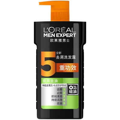 欧莱雅男士无硅油去屑留香洗发水